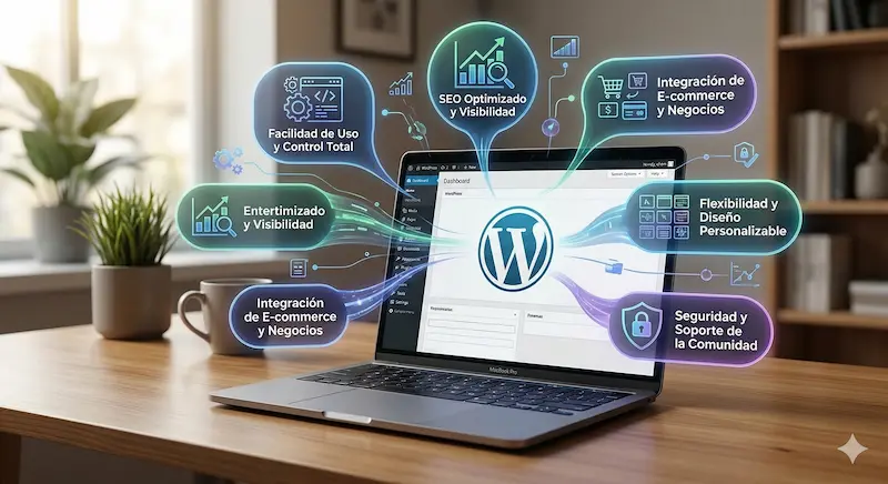 Beneficios de un sitio web hecho con WordPress